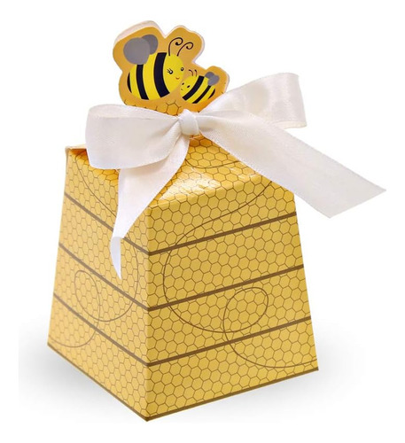 Sumdirect - 50 Cajas De Regalo De Papel Con Lazos Para Baby 