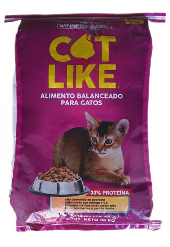 Alimento Para Gato. Cat Like 33% Proteína Bolsa 10kg