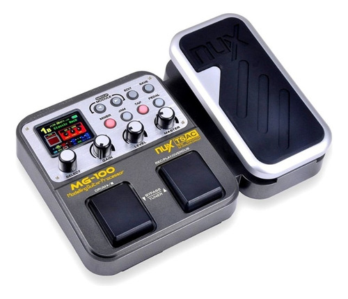 Pedal de efectos Nux Mg100, procesador de guitarra, guitarra, color: negro
