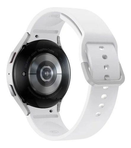 Imagen 4 de 5 de Samsung Galaxy Watch5 (Bluetooth) 1.4" caja 44mm de aluminio armor silver, malla silver deportiva y bisel negro SM-R910N