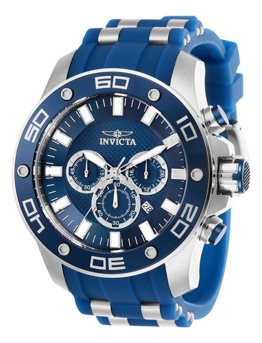 Invicta Reloj De Cuarzo Pro Diver Para Hombre, Azul, , Azul.