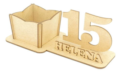 10 Porta Flores - Display Personalizado Mdf - 15 Anos