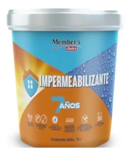 Impermeabilizante Blanco Fibratado 19 L Aislante Térmico 2