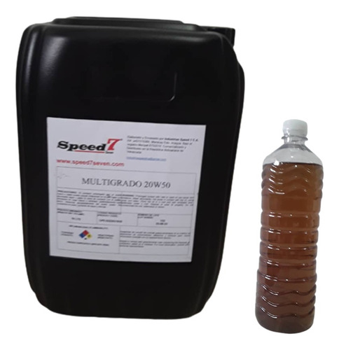 Aceite Granel Sae 20w50 Mineral Speed 7 - Cambio De Aceite 