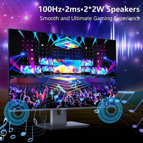 23.8 Pulgadas Monitor De Juegos De Pc Qhd 2560xk 100hz, 2 Ms
