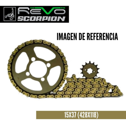 Kit Arrastre 15x37 (428x118).crypton 110/revo Scorpion