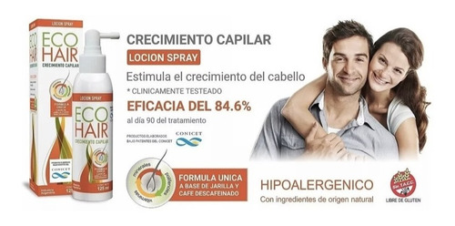 Imagen 3 de 10 de Eco Hair Anticaida Crecimiento Cabello Combo Locion + Shamp