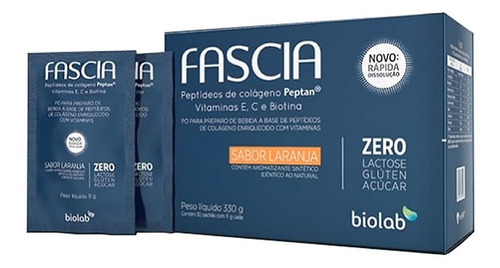 Fascia Sabor Laranja Com 30 Sachês De 11g