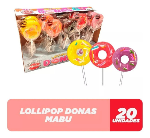 Lolly Pop  Donitas X20 Unidades 
