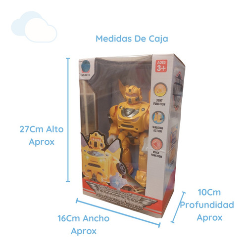 Robot Armored Ares Explorer Fan Luces Sonido Movimiento Mca