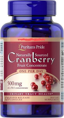 Cranberry Arándanos 120 Caps 1 Por Día 25,000mg Puritan Prid