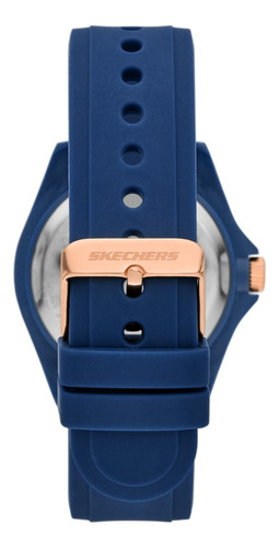 Reloj Mujer Skechers Sr6306 De Silicona Azul