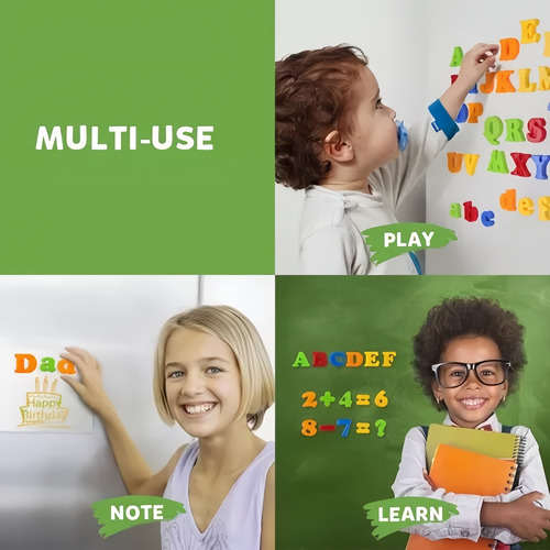 Juego De 2 Pegatinas De Alfabeto Multifuncionales Montessori