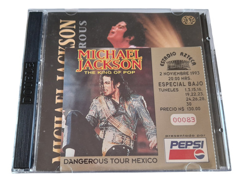 Michael Jackson Boleto Y Cd Live And Dangerous Colección