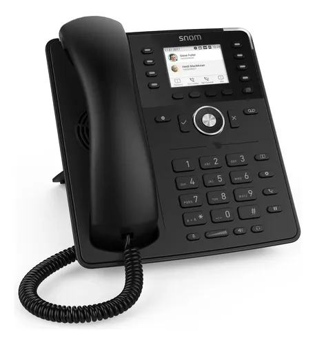 Téléphone VoIP Snom D140 - Écran LCD 2,8" - Audio HD - PoE - 2 Lignes SIP - Gris Ardoise