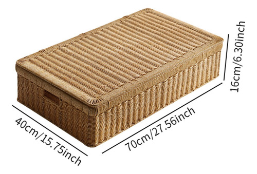 Caja De Almacenamiento Debajo De La Cama De Ratta,