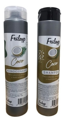 Imagen 1 de 4 de Shampoo + Acondicionador Coco Frilayp X370ml.