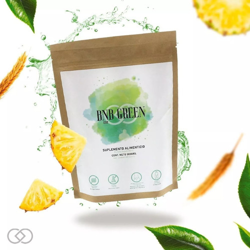 Green Detox Polvo 100% Natural 33 Servicios Alto En Fibra L Sabor Jugo Verde