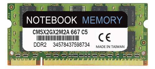 Módulo De Memoria For Portátil Ddr2 2gb 667 Pc 5300s