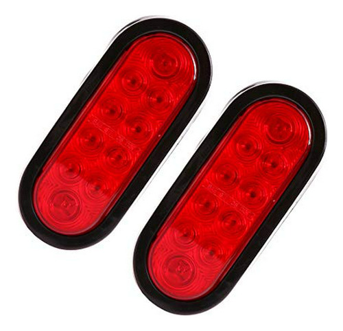 Czc Auto 6 Led, Luces Ovaladas Rojas De Remolque, Luces De 