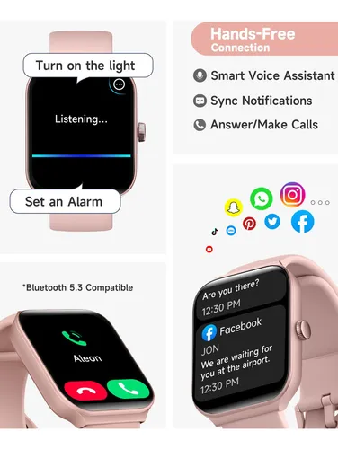 Toobur Reloj Inteligente Para Mujer Con Alexa Integrado, Ra