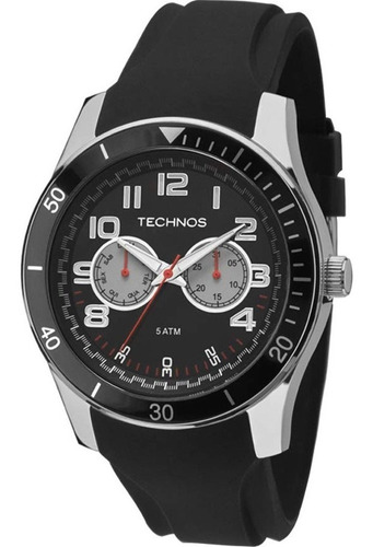 Relógio Technos Masculino Performance Racer 6p25bc/8p Cor da correia Preto Cor do bisel Preto Cor do fundo Preto