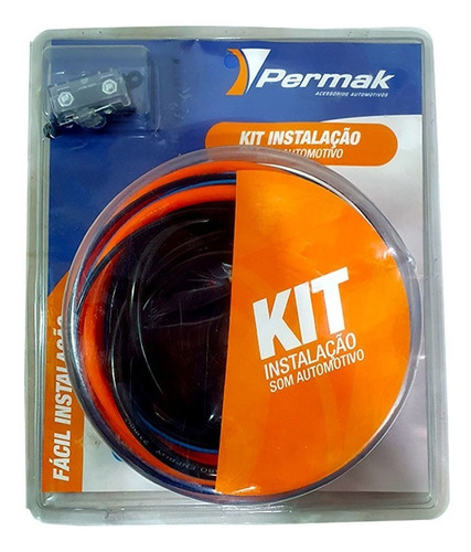 Kit De Instalação Permak Som Automotivo C/ Rca - 2500w Rms