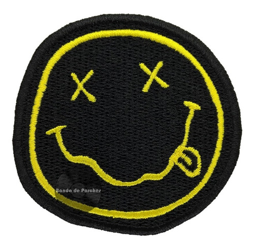 Nirvana - Smiley Face - Grunge - Parche Bordado - Premium