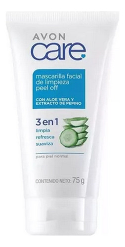 Avon Care Mascarilla Facial Limpieza Peel Off Pepino Aloe