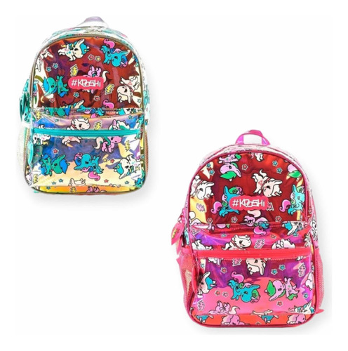 Mochila Kooshi Unicornio Ponys Escolar