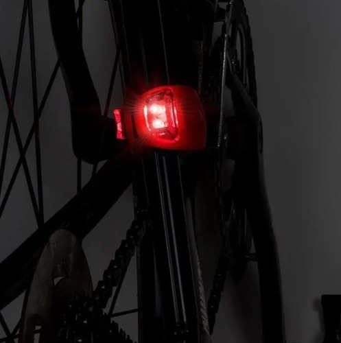 Kit Luz De Bici Led X 2 Silicona Delantera Y Trasera