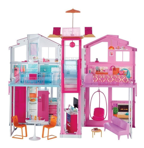 Casa Barbie Pink Passport 3-story Casa Muñecas Juguete Niñas