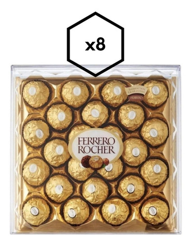 Ferrero Rocher Caja X24 Bombones 300gr Chocolate X8 Oferta