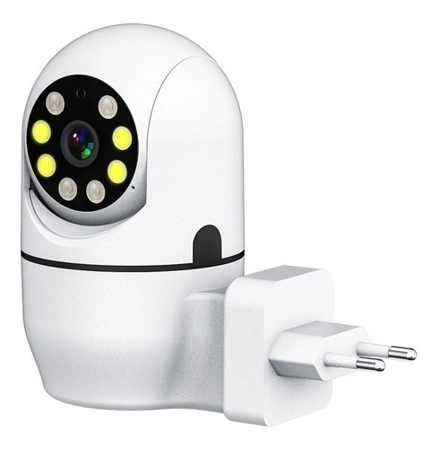 Câmera De Segurança Full Hd Visão Noturna Na Tomada Jt-8178 Estary Shop Cor Branco