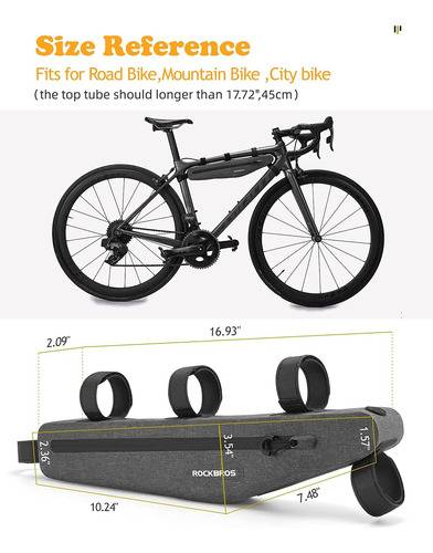 Bolso Rockbros Para Cuadro De Bicicleta As-052