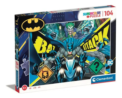 Rompecabezas 104 Batman Bat Attack 100 Piezas