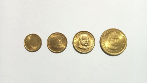 4 Monedas De Colección Soles De Oro Grau 1984 - 1985 / Nuevo