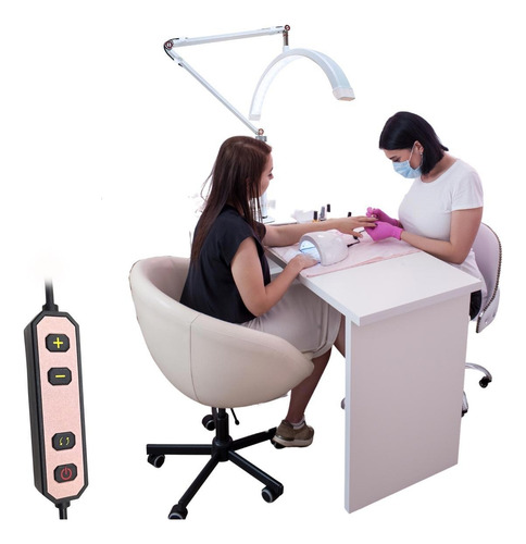 Luminária Arco Meia Lua Com Suporte Para Celular Mesa