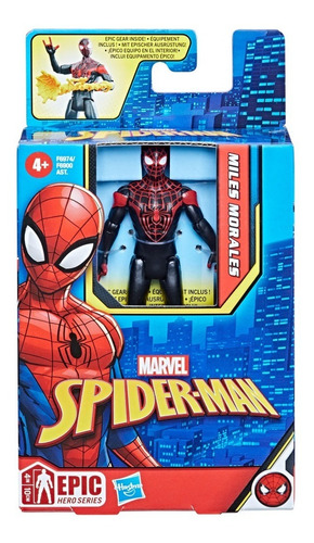 Figura De Acción De Miles Morales Marvel Epic Hero Series +3