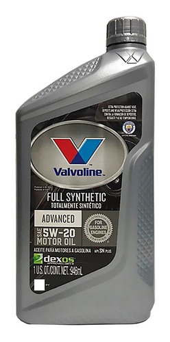 Aceite Valvoline Synpower 5w20 1qt - Sintetico