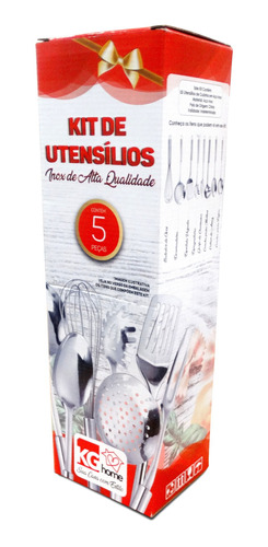 Kit Utensílios Domésticos Para Cozinha Kg Home 5 Peças