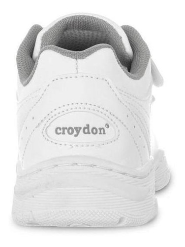 Imagen 5 de 6 de Zapatos Colegial 11 New Blanco Para Niño Y Niña Croydon