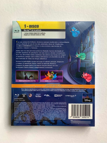 La Bella Durmiente, Doblaje Original Blu-ray Disney Custom (Usado)