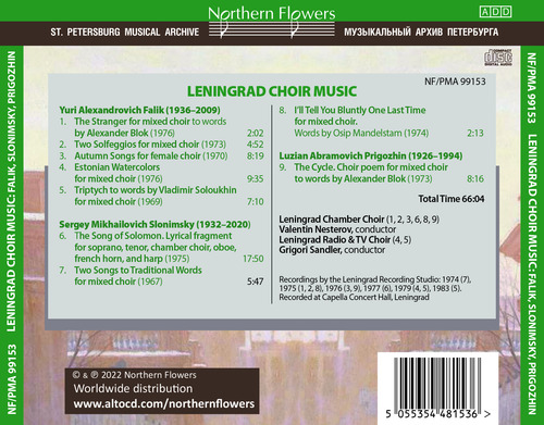 Cd De Música Coral De Leningrado De Yuri Alexandrovich Falik