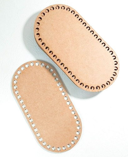 Set 100 Bases 24 X 12 Cm Mdf Para Trapillo Y Crochet