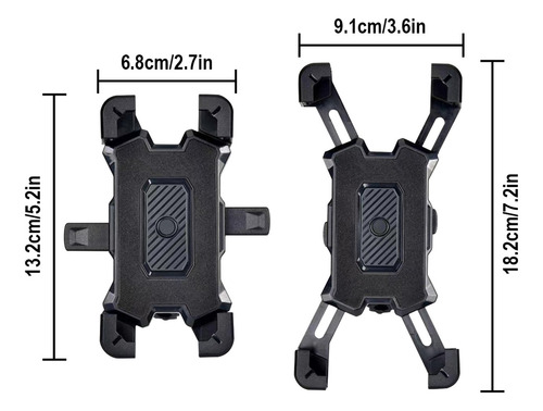 Soporte Para Celular Motocicleta Y Bicicleta Accesorio Negro