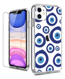 Funda Luhouri Para iPhone 11-blue Circles