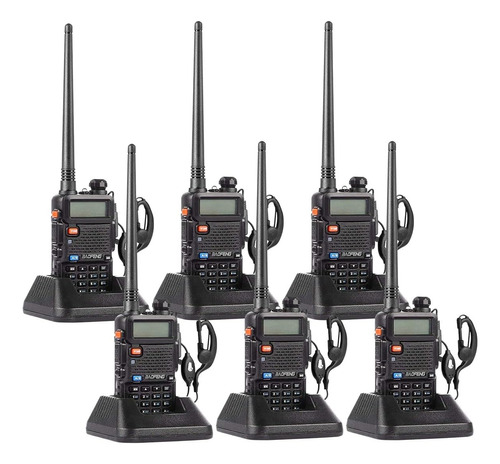 Paquete De 6 Nicama Baofeng Uv-5r Radio Bidireccional De Dob