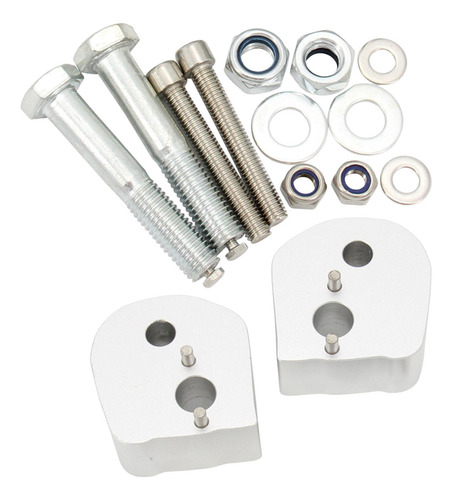 Kit De Espaciadores De Elevador De Manillar De 25 Mm Plata