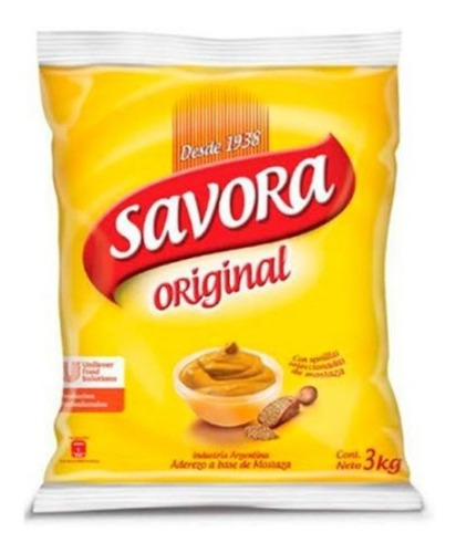 Mostaza Savora Sachet X 3 Kg 